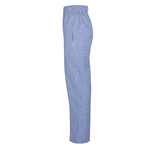 Mixed Blue Houndstooth House Trouser