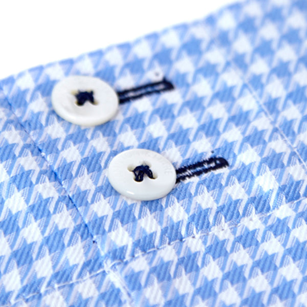Sky Blue Houndstooth House Trouser