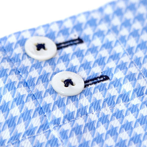 Sky Blue Houndstooth House Trouser