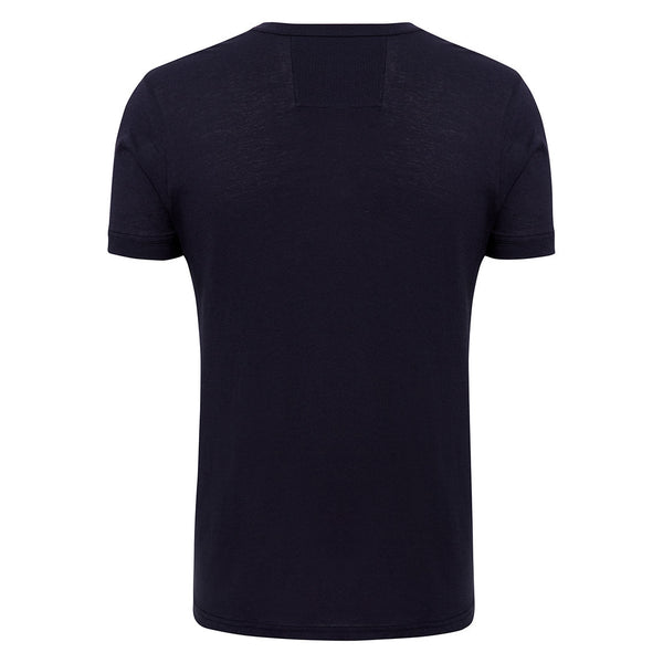 Navy Henley Tailored Tee