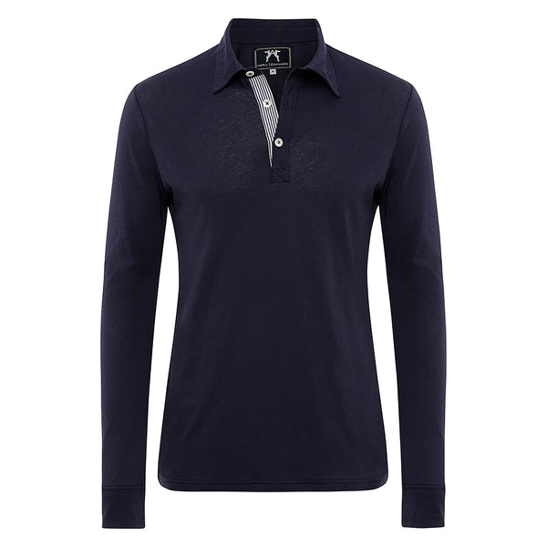 Long-sleeved Navy Tailored Tee