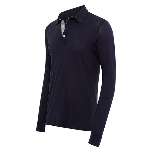 Long-sleeved Navy Tailored Tee