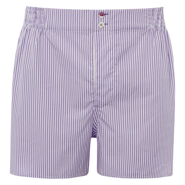 Pinstripe Lavender Tailored Boxer