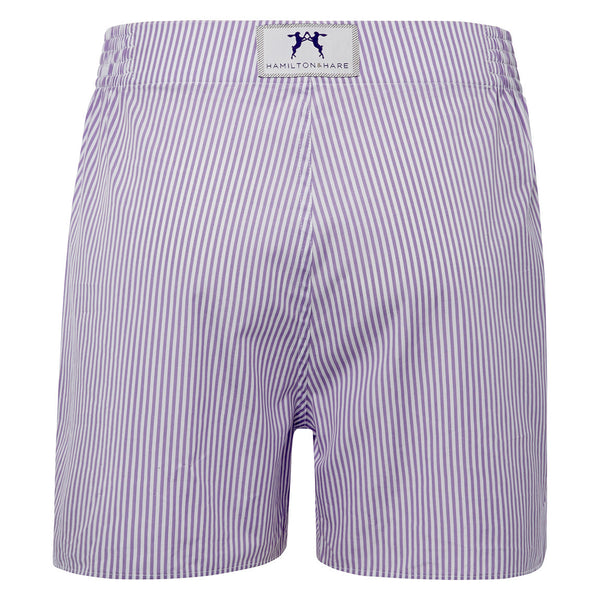 Pinstripe Lavender Tailored Boxer
