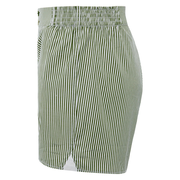 Pinstripe Olive Tailored Boxer