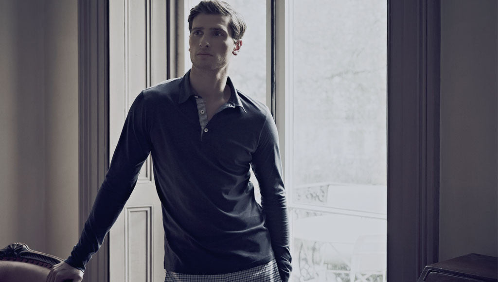 Navy Henley Tailored Tee